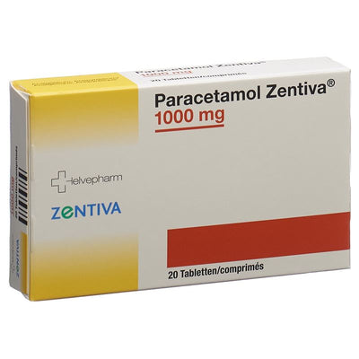 PARACETAMOL Zentiva Tabl 1000 mg 20 Stk