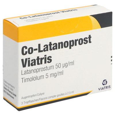 CO-LATANOPROST Viatris Gtt Opht 3 Fl 2.5 ml