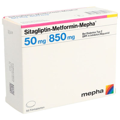 SITAGLIPTIN Metformin Mepha 50/850mg 56 Stk