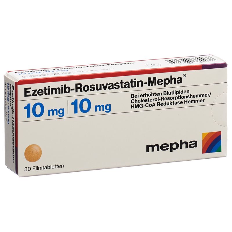 EZETIMIB ROSUVAST Mepha Filmtabl 10mg/10mg 30 Stk