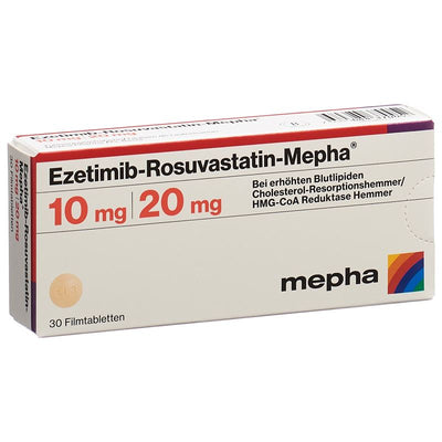 EZETIMIB ROSUVAST Mepha Filmtabl 10mg/20mg 30 Stk