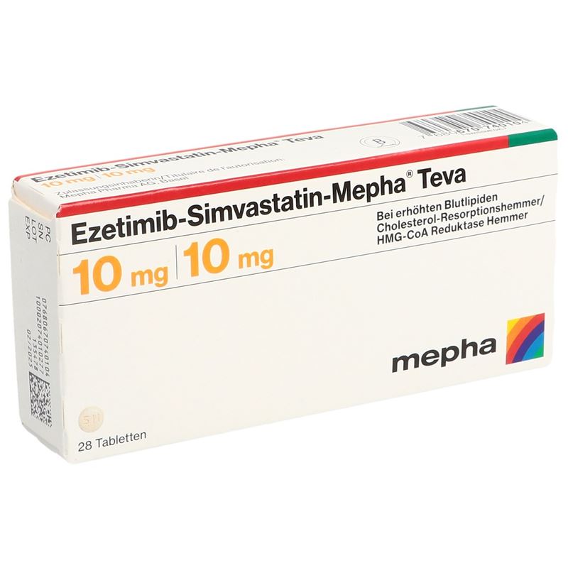 EZETIMIB SIMVASTATIN Mepha Teva 10/10 mg 28 Stk