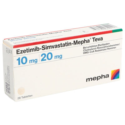 EZETIMIB SIMVASTATIN Mepha Teva 10/20 mg 28 Stk