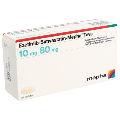 EZETIMIB SIMVASTATIN Mepha Teva 10/80 mg 28 Stk