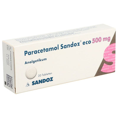 PARACETAMOL Sandoz eco Tabl 500 mg 20 Stk