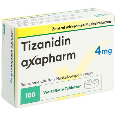 TIZANIDIN axapharm Tabl 4 mg 100 Stk