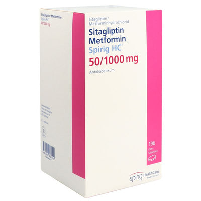 SITAGLIPTIN Metfor Spirig HC 50/1000mg Ds 196 Stk