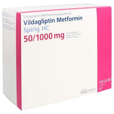 VILDAGLIPTIN Metformin Spirig HC 50/1000mg 180 Stk