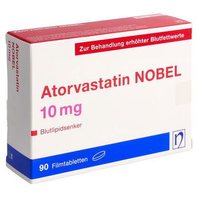 ATORVASTATIN NOBEL Filmtabl 10 mg 90 Stk