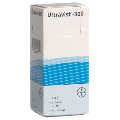 ULTRAVIST Inj Lös 300 mg/ml Fl 20 ml