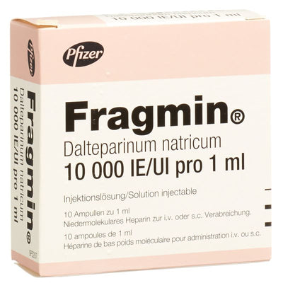 FRAGMIN Inj Lös 10000 IE/ml 10 Amp 1 ml