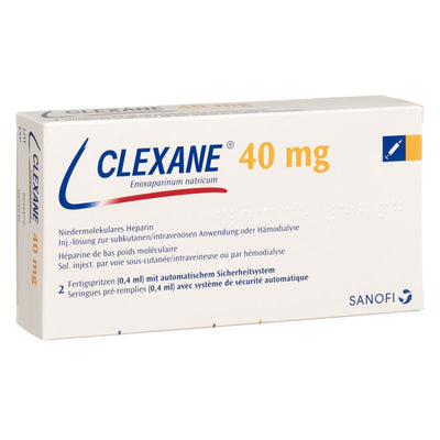 CLEXANE Inj Lös 40 mg/0.4ml 2 Fertspr 0.4 ml