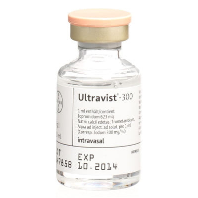 ULTRAVIST Inj Lös 300 mg/ml Fl 50 ml