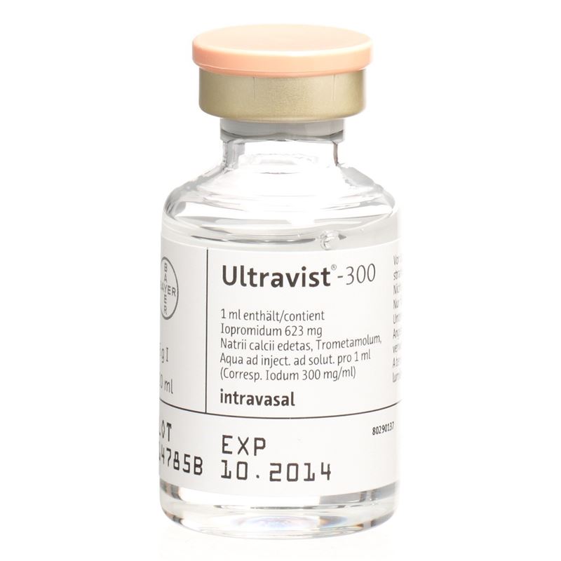 ULTRAVIST Inj Lös 300 mg/ml Fl 50 ml