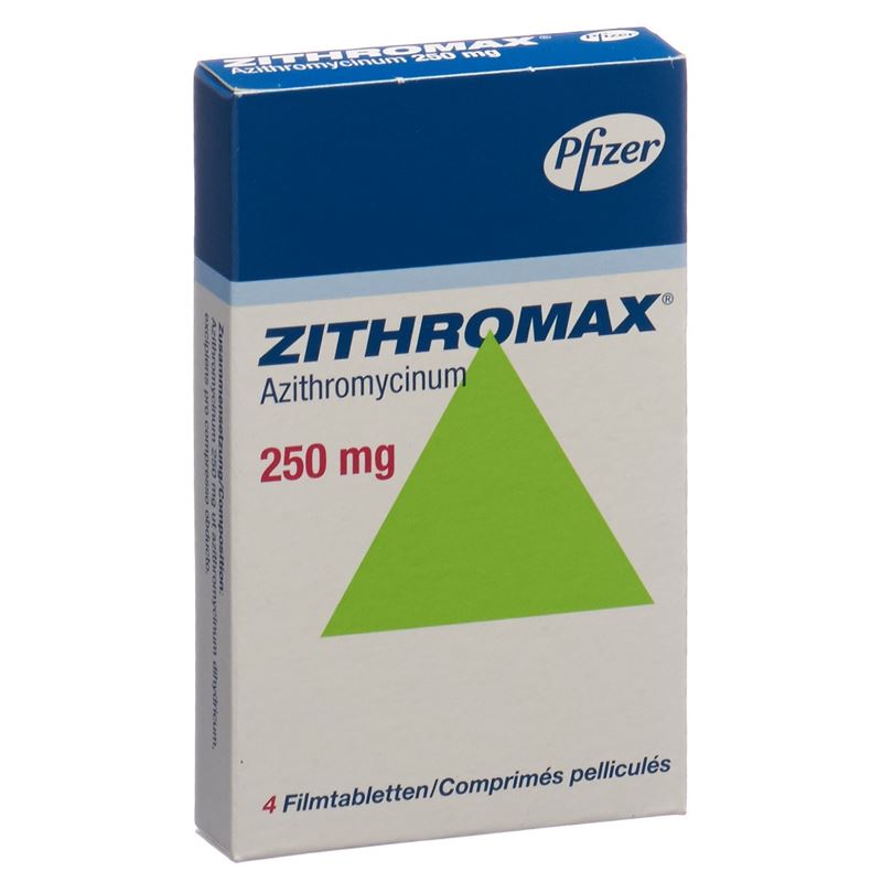 ZITHROMAX Filmtabl 250 mg 4 Stk