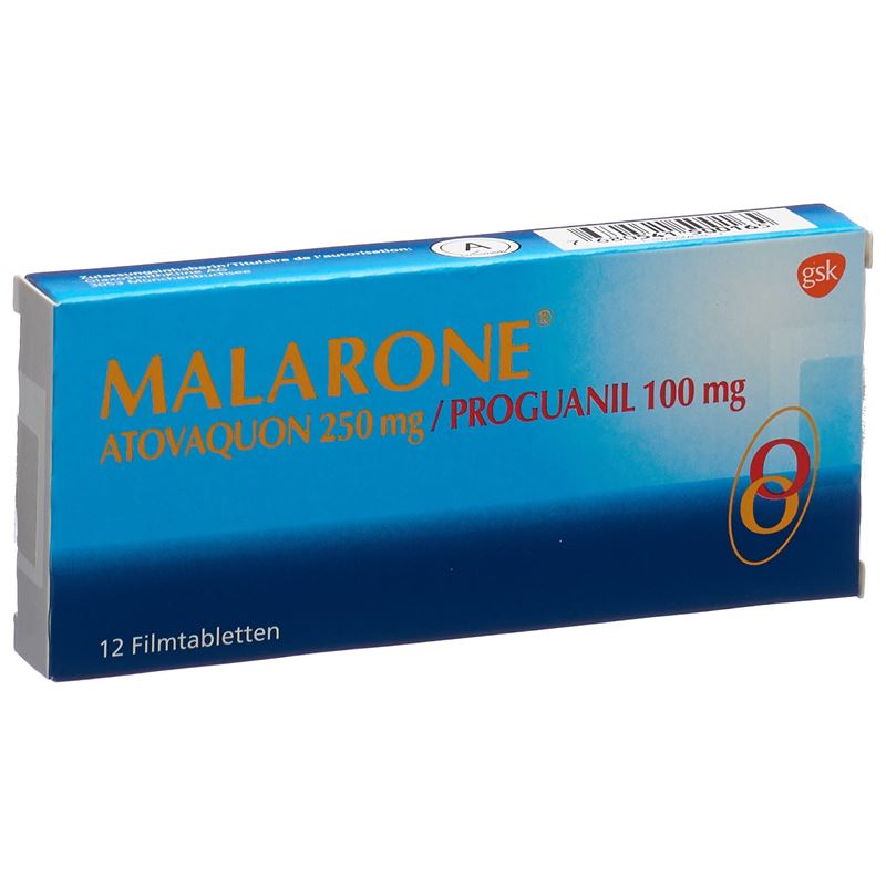 MALARONE Filmtabl 250/100 mg 12 Stk