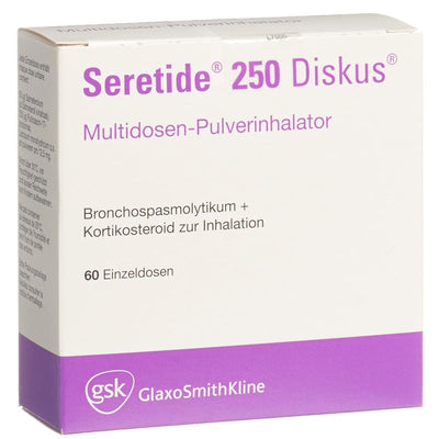 SERETIDE 250 Diskus Inh Plv 60 Dos