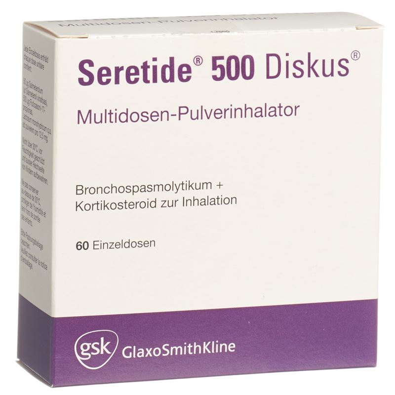 SERETIDE 500 Diskus Inh Plv 60 Dos