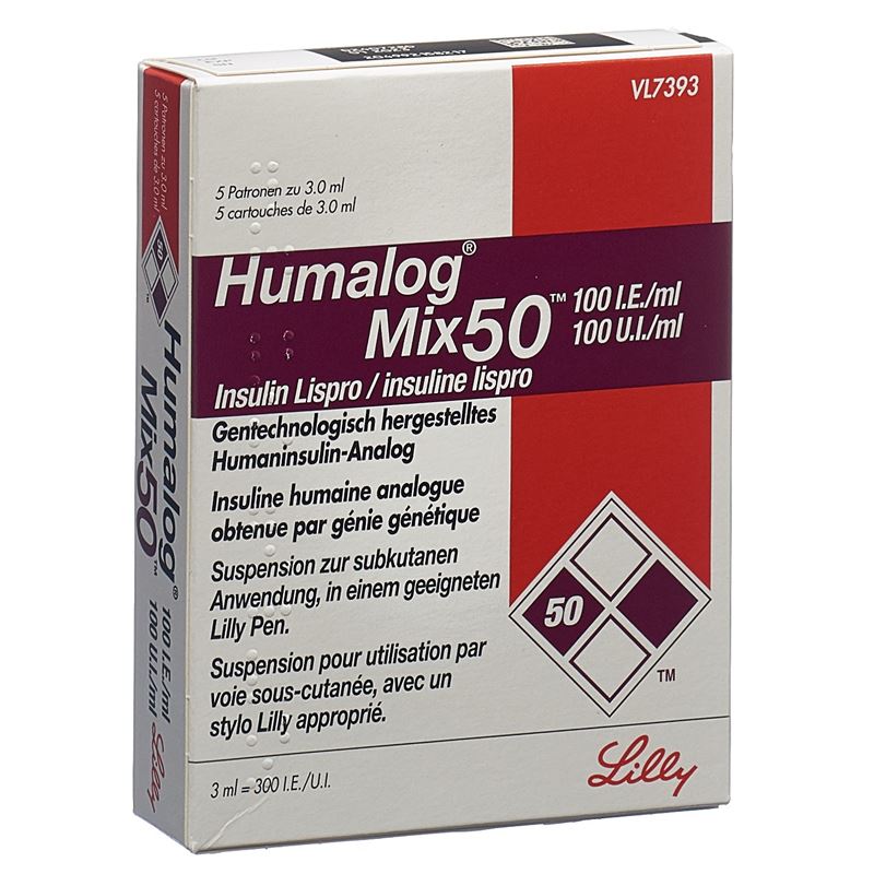 HUMALOG Mix 50 Inj Susp 100 IE/ml f Pen 5 x 3 ml