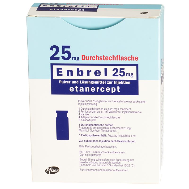 ENBREL Trockensub 25 mg c Solv Durchstf 4 Stk