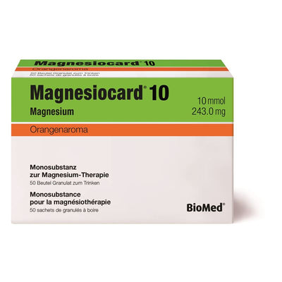 MAGNESIOCARD Gran 10 mmol Orange Btl 50 Stk