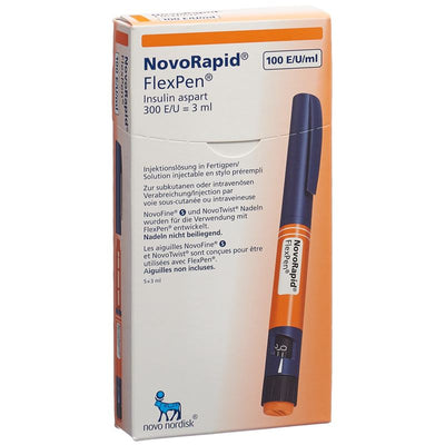 INSULIN NovoRapid FlexPen 5 Fertpen 3 ml