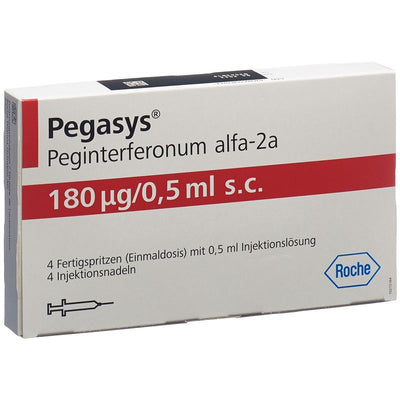 PEGASYS Inj Lös 180 mcg/0.5 ml Fertspr 4 x 0.5 ml