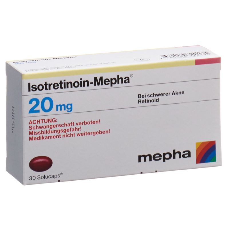 ISOTRETINOIN Mepha Weichkaps 20 mg 30 Stk