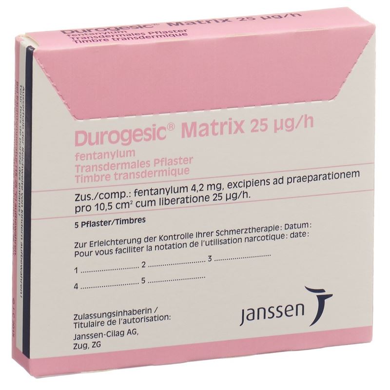 DUROGESIC Matrixpfl 25 mcg/h Btl 5 Stk