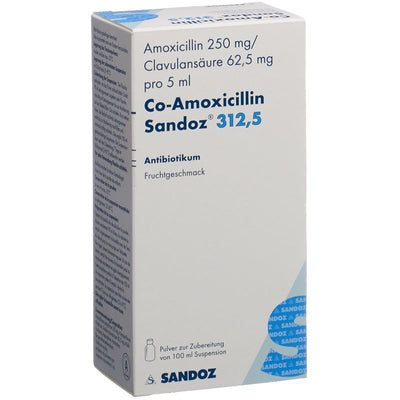 CO-AMOXICILLIN Sandoz Plv 312.5 mg f Susp 100 ml