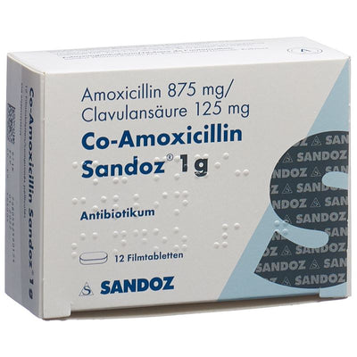 CO-AMOXICILLIN Sandoz Filmtabl 1 g 12 Stk