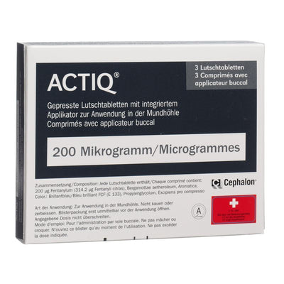 ACTIQ Buccaltabl 200 mcg mit Applikator 3 Stk