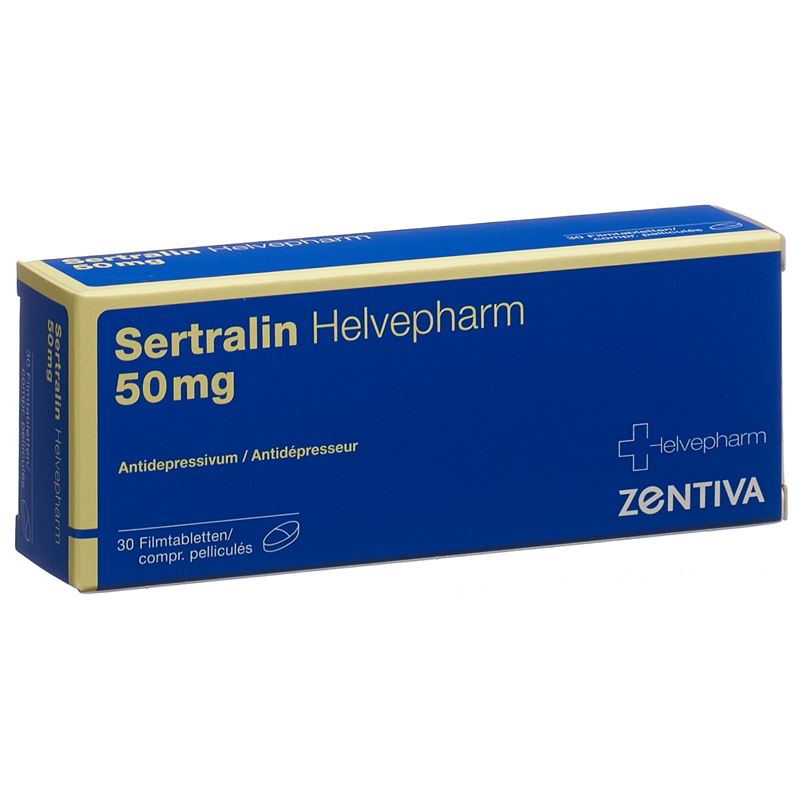 SERTRALIN Helvepharm Filmtabl 50 mg 30 Stk