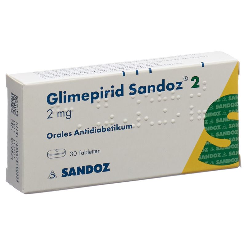 GLIMEPIRID Sandoz Tabl 2 mg 30 Stk