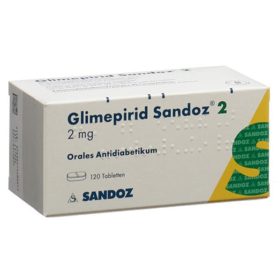 GLIMEPIRID Sandoz Tabl 2 mg 120 Stk