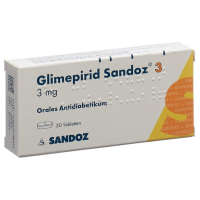 GLIMEPIRID Sandoz Tabl 3 mg 30 Stk