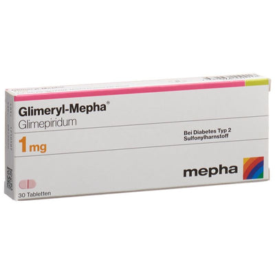 GLIMERYL Mepha Tabl 1 mg 30 Stk