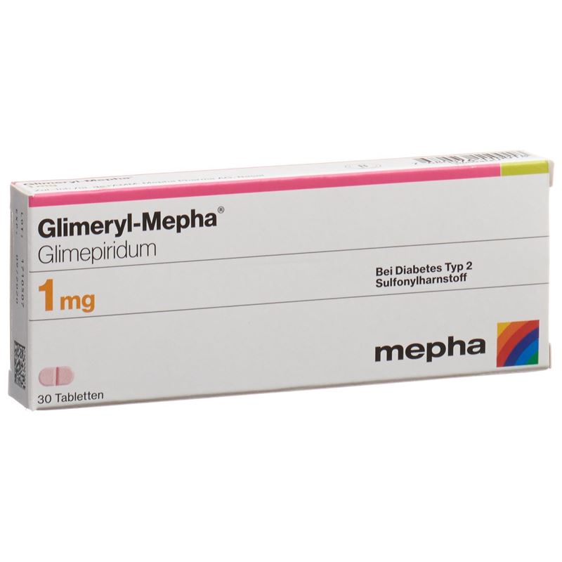 GLIMERYL Mepha Tabl 1 mg 30 Stk