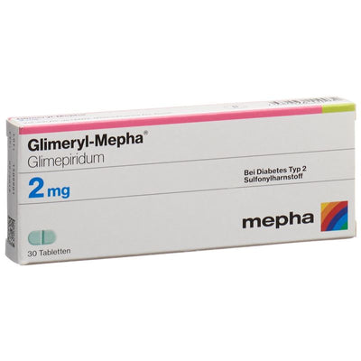 GLIMERYL Mepha Tabl 2 mg 30 Stk