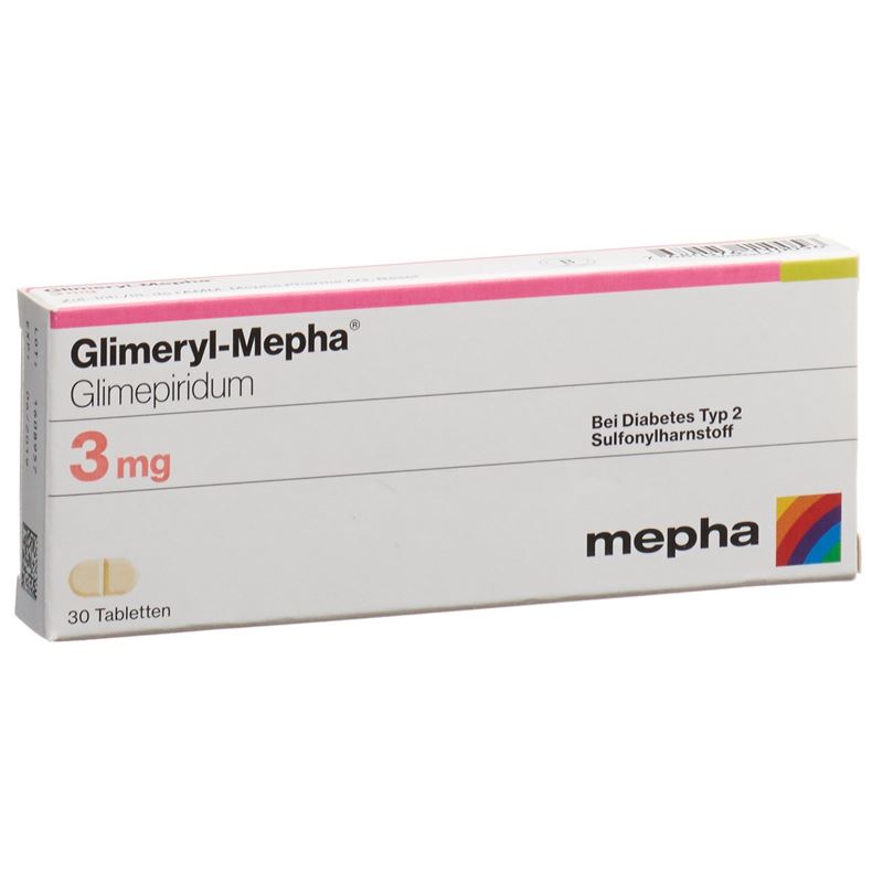 GLIMERYL Mepha Tabl 3 mg 30 Stk