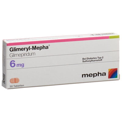 GLIMERYL Mepha Tabl 6 mg 30 Stk