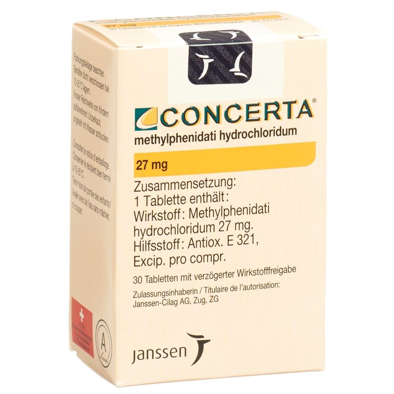 CONCERTA Ret Tabl 27 mg Fl 30 Stk