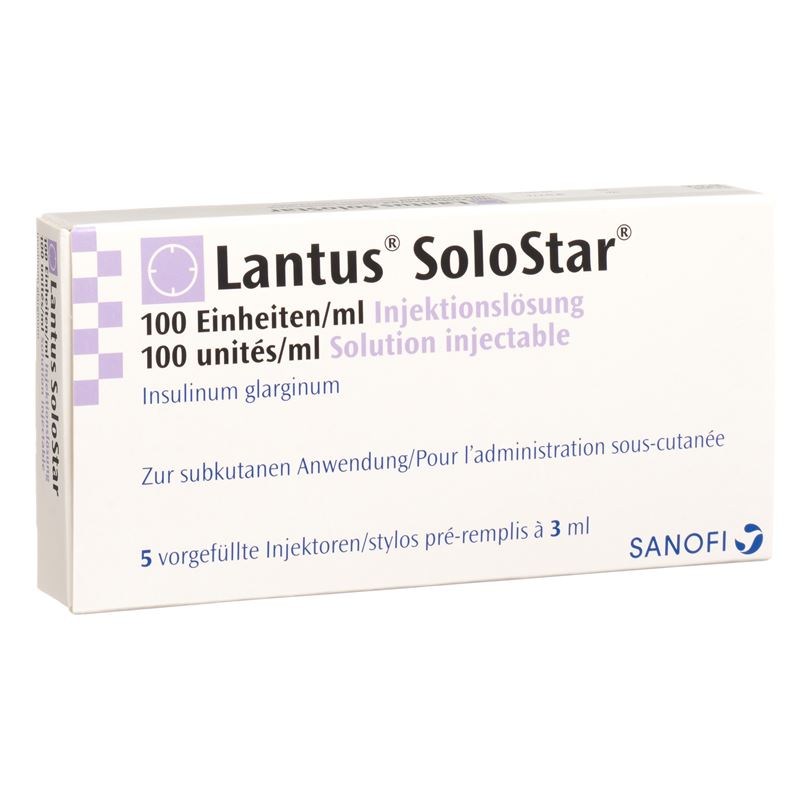 LANTUS Inj Lös 100 E/ml SoloStar 5 Fertpen 3 ml