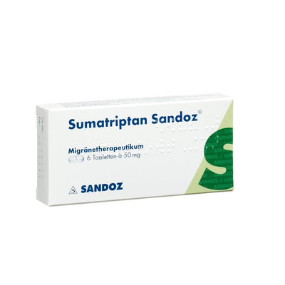 SUMATRIPTAN Sandoz Tabl 50 mg 6 Stk