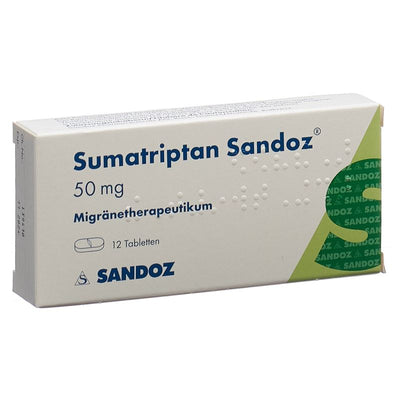 SUMATRIPTAN Sandoz Tabl 50 mg 12 Stk