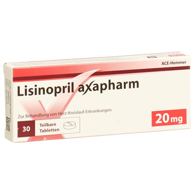 LISINOPRIL axapharm Tabl 20 mg 30 Stk