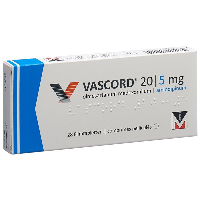 VASCORD Filmtabl 20/5 mg 28 Stk