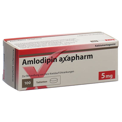 AMLODIPIN axapharm Tabl 5 mg 100 Stk