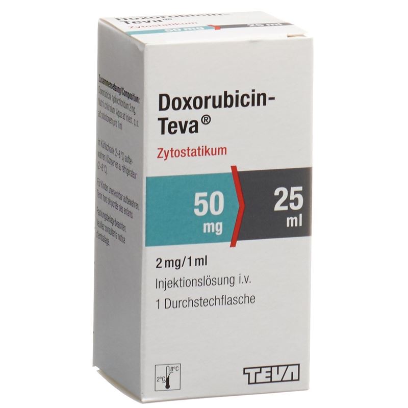 DOXORUBICIN Teva 50 mg/25ml Durchstf 25 ml