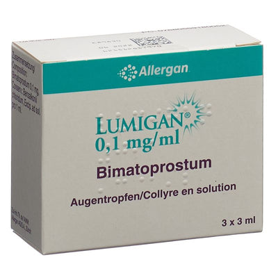 LUMIGAN Gtt Opht 0.1 mg/ml 3 Fl 3 ml